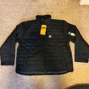Carhartt Mens black 2XL Rain Defender insulated Jacket